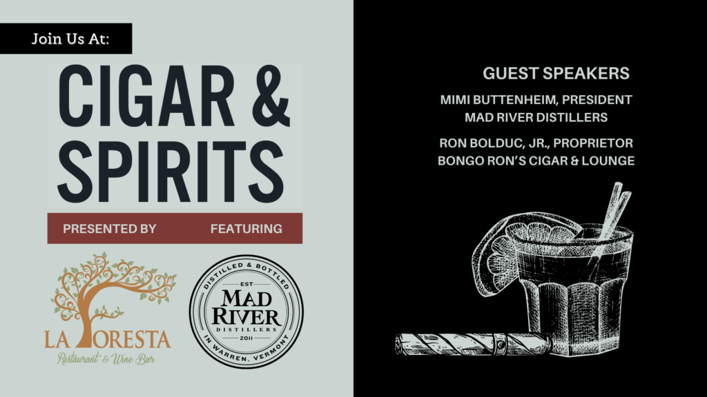 Cigar & Spirits Event in Worthington, CT - Mad River Distillers